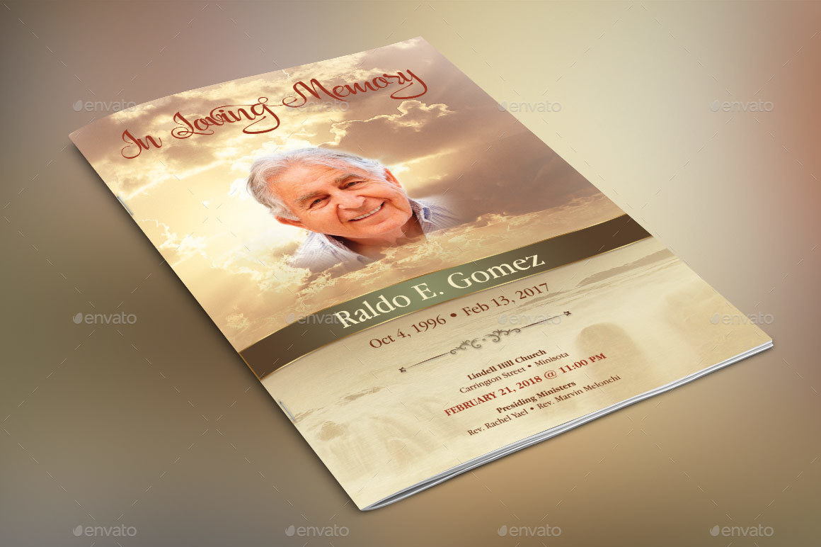 Forever Funeral Program Template, Print Templates GraphicRiver